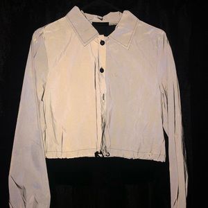 Reflective hooded jacket